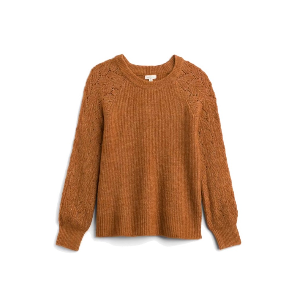 Mason & Belle - Charlee Pointelle Sleeve Pullover